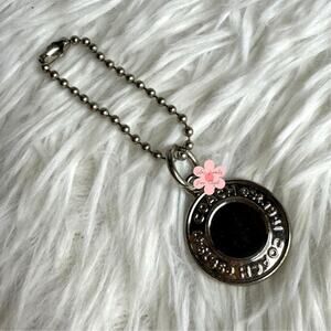 1" Coach Metal Circle Hangtag Hang Tag Bag Charm